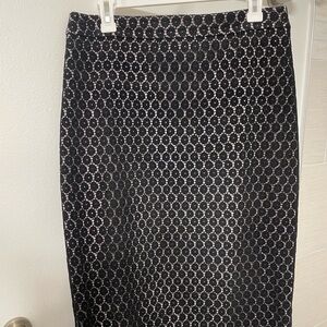 Elegant Black Lace Banana Republic skirt